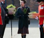 La princesse Anne du Royaume-Uni a célébré la Saint-Patrick en compagnie du 1er bataillon de la Garde irlandaise à Windsor, le 17 mars 2009