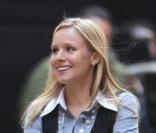 Kristen Bell sur le tournage à New York de When in Rome le 17 mars 2009