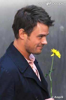 Josh Duhamel sur le tournage à New York de When in Rome le 17 mars 2009
