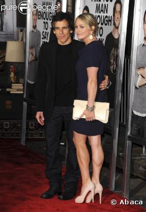 Ben Stiller et sa comédienne de femme Christine Taylor, à l'avant-première de "I love you, Man", au Mann's Chinese Theatre de Westwood, le 17 mars 2009 !