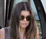 Fergie se rendant chez des amis à Van Nuys, à Los Angeles le 19 mars 2009