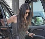 Fergie se rendant chez des amis à Van Nuys, à Los Angeles le 19 mars 2009