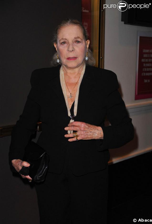 Lauren Bacall à Broadway, pour la représentation de  West Side Story . 19/03/09