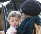 Nicole Richie dans les rues de Los Angeles avec sa fille Harlow