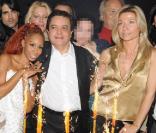 Natty Belmondo resplendissante à l\'anniversaire d\' Edouard Nahum le joaillier des stars au Vip Rom Theater<br />