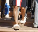 Courteney Cox sur le tournage de Cougar Town