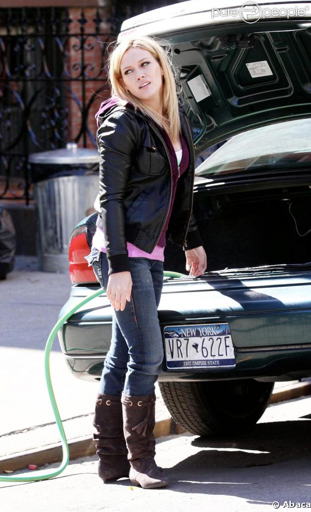 Hilary Duff sur le tournage de New York Unité Spéciale 
