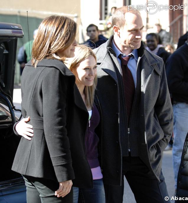 Mariska Hargitay , Hilary Duff et Chritopher Meloni 