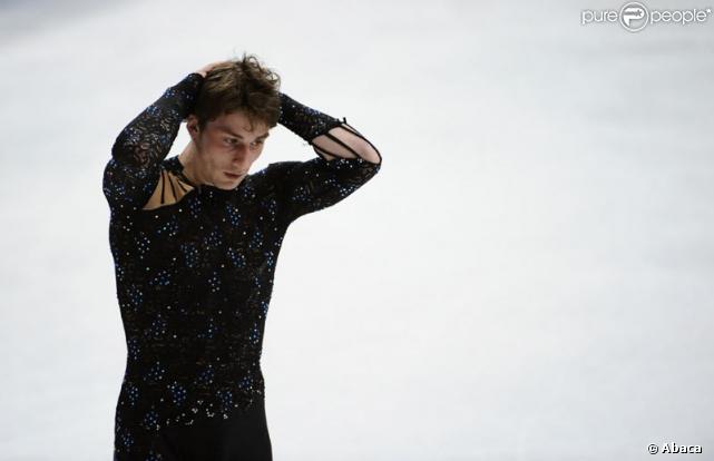 Brian Joubert lors des championnats mondiaux de patinage artistique à Los Angeles le 26 mars 2009