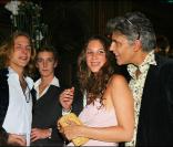 Andrea Casiraghi avec sa fiancée Tatiana Santo Domingo et le papa Julio Mario Santo Domingo 