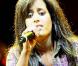 Amel Bent a mis le feu au Palais des Sports de Lyon, le 28 mars 2009, à l'occasion de la 4e édition de "Foot-Concert", au profit de l'association Huntington.