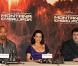 Dwayne Johnson, Carla Gugino et Andy Fickman, lors de la conférence de presse de "La Montagne Ensorcelée", le 2 avril 2009 au Villamagna Hotel, à Madrid !