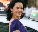 La belle Carla Gugino, lors de la conférence de presse de 