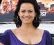 La belle Carla Gugino, lors de la conférence de presse de "La Montagne Ensorcelée", le 2 avril 2009 au Villamagna Hotel, à Madrid !