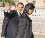 Barack et Michelle Obama vont rencontrer la Reine. 01/04/09