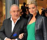 Kate Moss et Philip Green lors de l'inauguration du magasin Topshop à New York hier