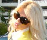 Victoria Silvstedt à l'aéroport de Miami, le 2 avril 2009