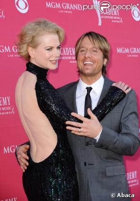 Nicole Kidman radieuse avec son époux Keith Urban