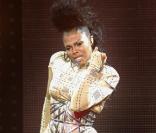 Janet Jackson lors de sa dernière tournée... Look impressionnant ! Au Staples Center à Los Angeles 