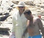 Carla Bruni et Nicolas Sarkozy lors de leurs vacances au Cap Nègre en août 2008