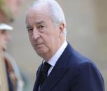 Obsèques de Maurice Druon aux Invalides, le 20 avril 2009. Edouard Balladur. 