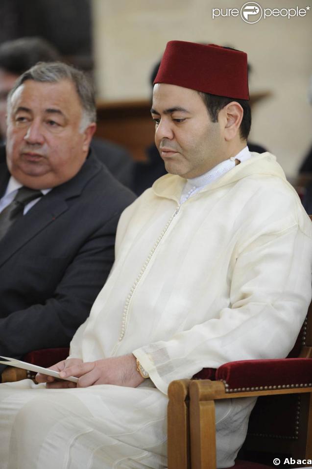 Obsèques de Maurice Druon aux Invalides, le 20 avril 2009. Le prince du Maroc. 