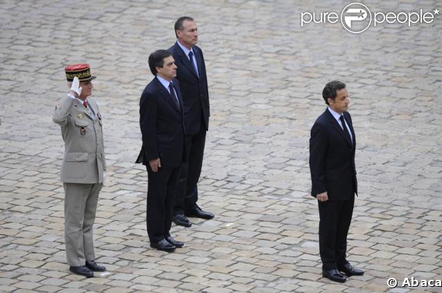 Obsèques de Maurice Druon aux Invalides, le 20 avril 2009.