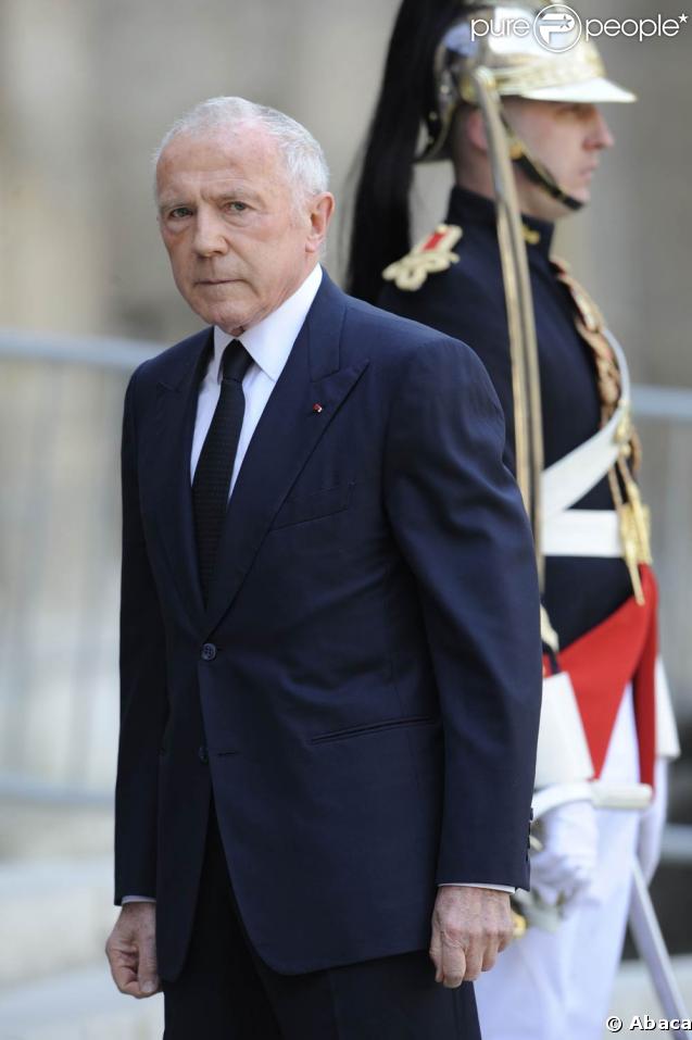 Obsèques de Maurice Druon aux Invalides, le 20 avril 2009. François Pinault. 