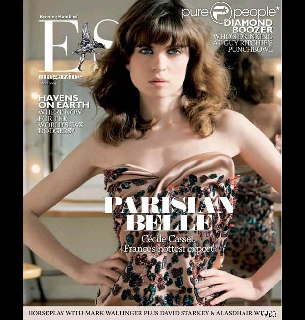 Cécile Cassel fait la couverture du magazine  Evening Standard  