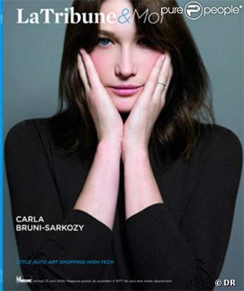 Carla Bruni en couverture de La Tribune & Moi