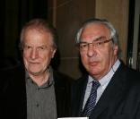 André Dussollier et Didier Decoin - La 9e édition du Prix Ciné Roman Carte Noire à Paris le 27 avril 2009