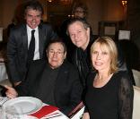 Claude Sérillon, Robert Hossein, Francis Huster et Candice Patou - La 9e édition du Prix Ciné Roman Carte Noire à Paris le 27 avril 2009