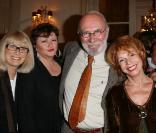 Mireille Darc, Catherine Jacob, Jean-Pierre Marielle et sa femme Agathe Nathanson - La 9e édition du Prix Ciné Roman Carte Noire à Paris le 27 avril 2009