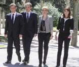 Carla Bruni, Nicolas Sarkozy, José Luis Zapatero et son épouse Sonsoles à Madrid. 28/04/09 