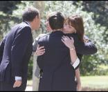 Carla Bruni, Nicolas Sarkozy, José Luis Zapatero et son épouse Sonsoles à Madrid. 28/04/09 
