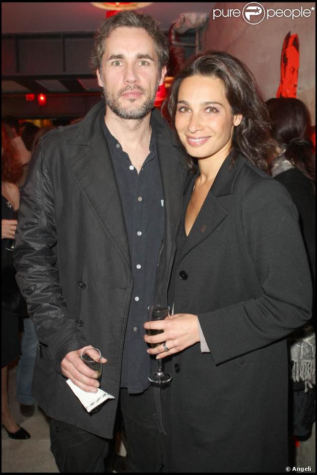Marie Fugain et son mari Richard Charest, à l'occasion de la soirée de lancement de l'agence artistique Inouï, le 29 avril 2009, à Paris !