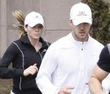 Justin Timberlake et Jessica Biel, lors d'un petit jogging, dans le quartier de TriBeCa, le 30 avril 2009 à New York !