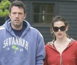 Ben Affleck, Jennifer Garner et Violet sous la grisaille de Boston