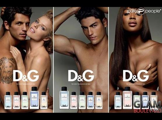 Naomi Campbell pour le nouveau parfum Dolce Gabbana