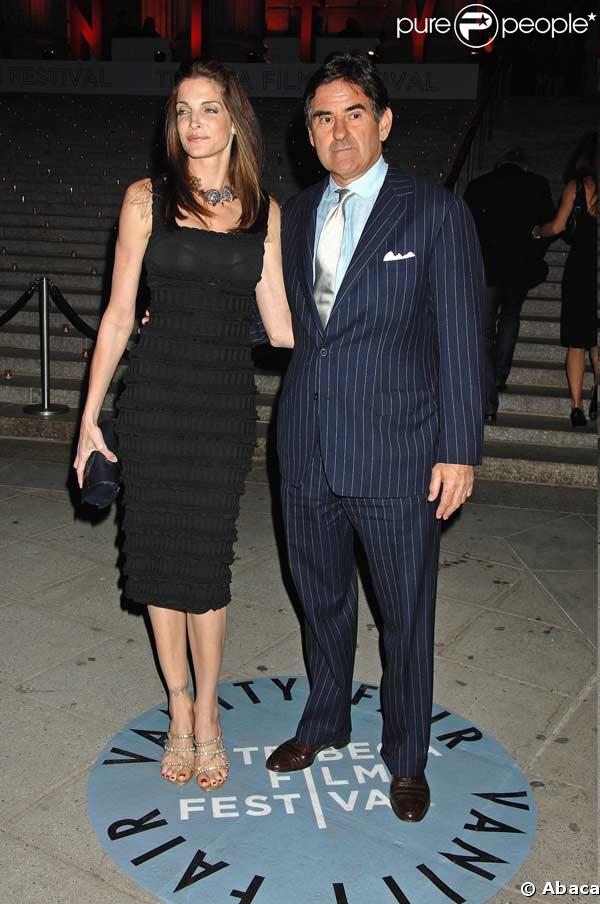 Stephanie Seymour et son mari Peter Brant 