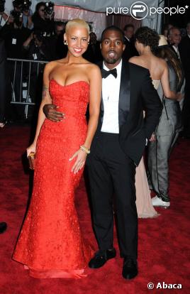 Kanye West et Amber Rose au New York Costume Institute's Gala, le 4 mai