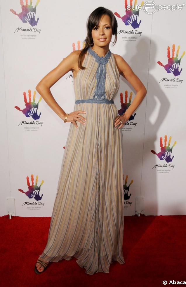 Keisha Whitaker lors de la soirée organisée au Beverly Hills Hotel, au profit de la Nelson Mandela Foundation, le 14 mai 2009