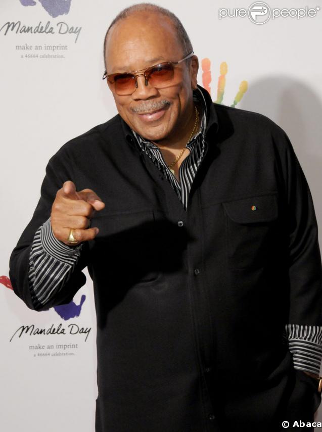 Quincy Jones lors de la soirée organisée au Beverly Hills Hotel, au profit de la Nelson Mandela Foundation, le 14 mai 2009