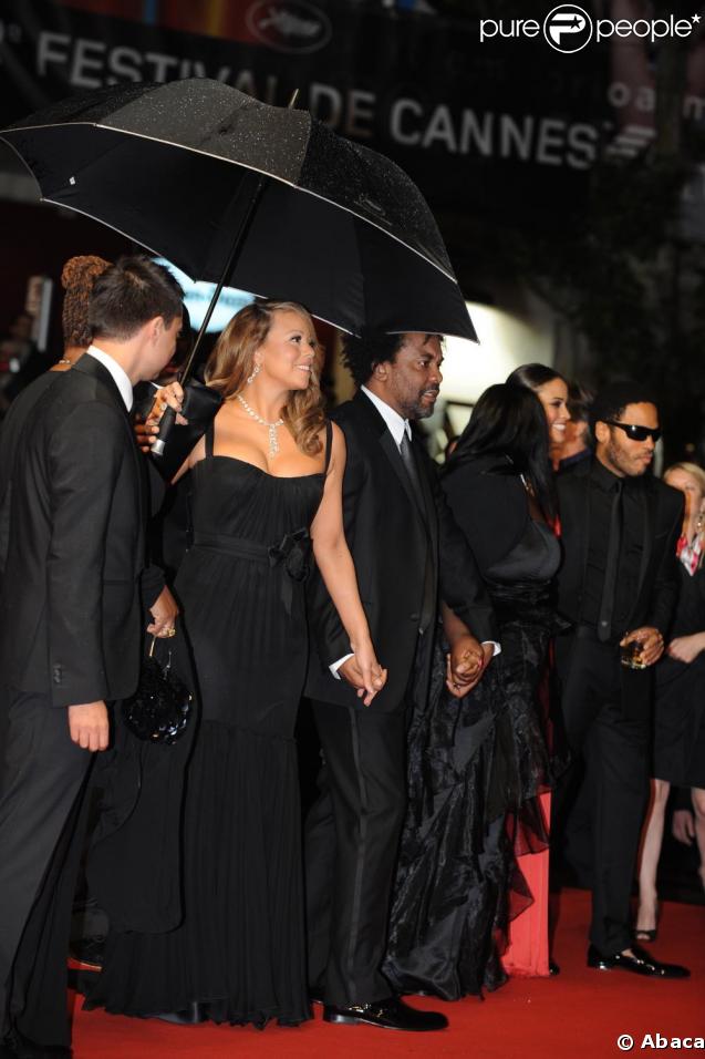 Mariah Carey et l'équipe du film, lors de la présentation du film  Precious  au Festival de Cannes, le 15 mai 2009