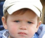 Le petit James, 17 mois, lors du Royal Windsor Horse Show, le 16 mai 2009
