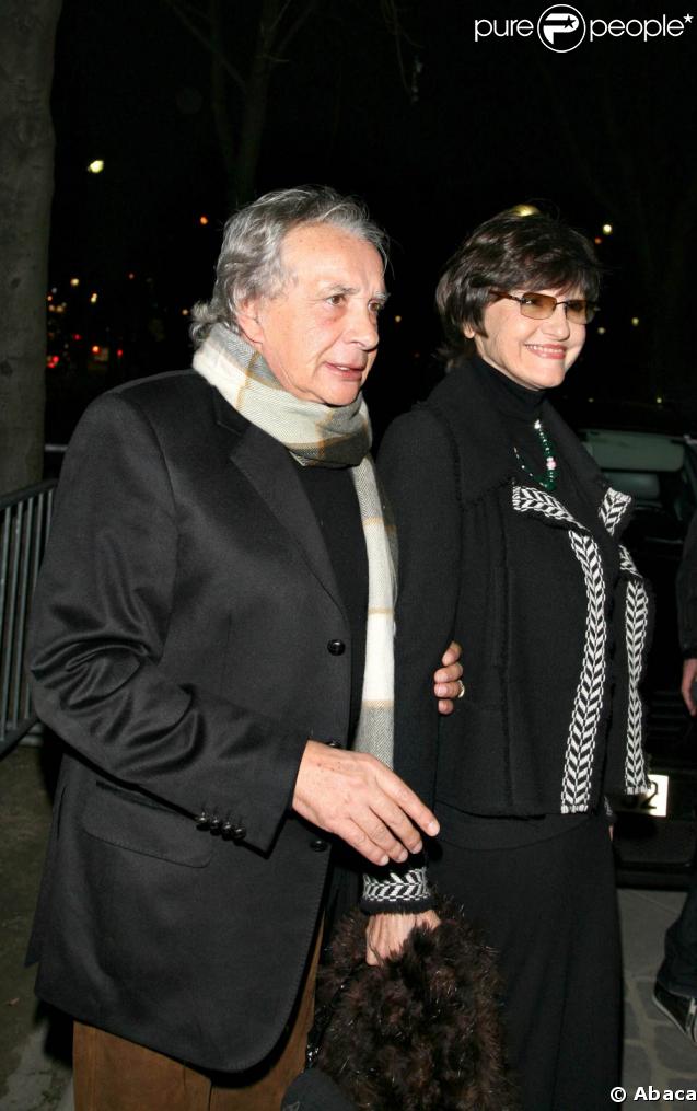 Michel Sardou et sa femme Anne-Marie Périer