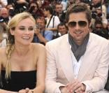 Diane Kruger et Brad Pitt lors du photocall du film  Inglourious Basterds .