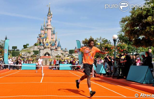 Gaël Monfils a joué à Disneyland Resort Paris