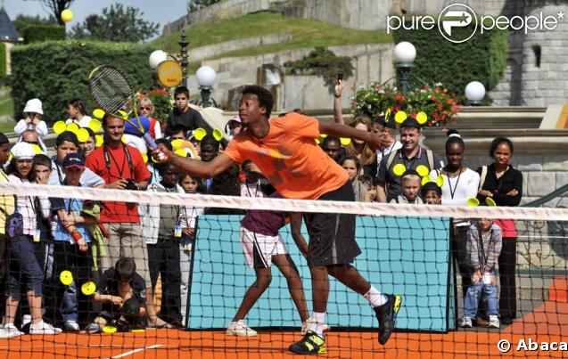 Gaël Monfils a joué à Disneyland Resort Paris