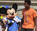 Gaël Monfils a joué contre Mickey à Disneyland Resort Paris